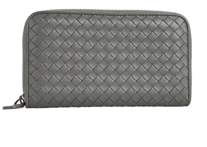 Bottega Veneta Intrecciato Long Wallet, front view